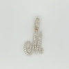 0.60 CT. Diamond Cursive Letter "M" Pendant