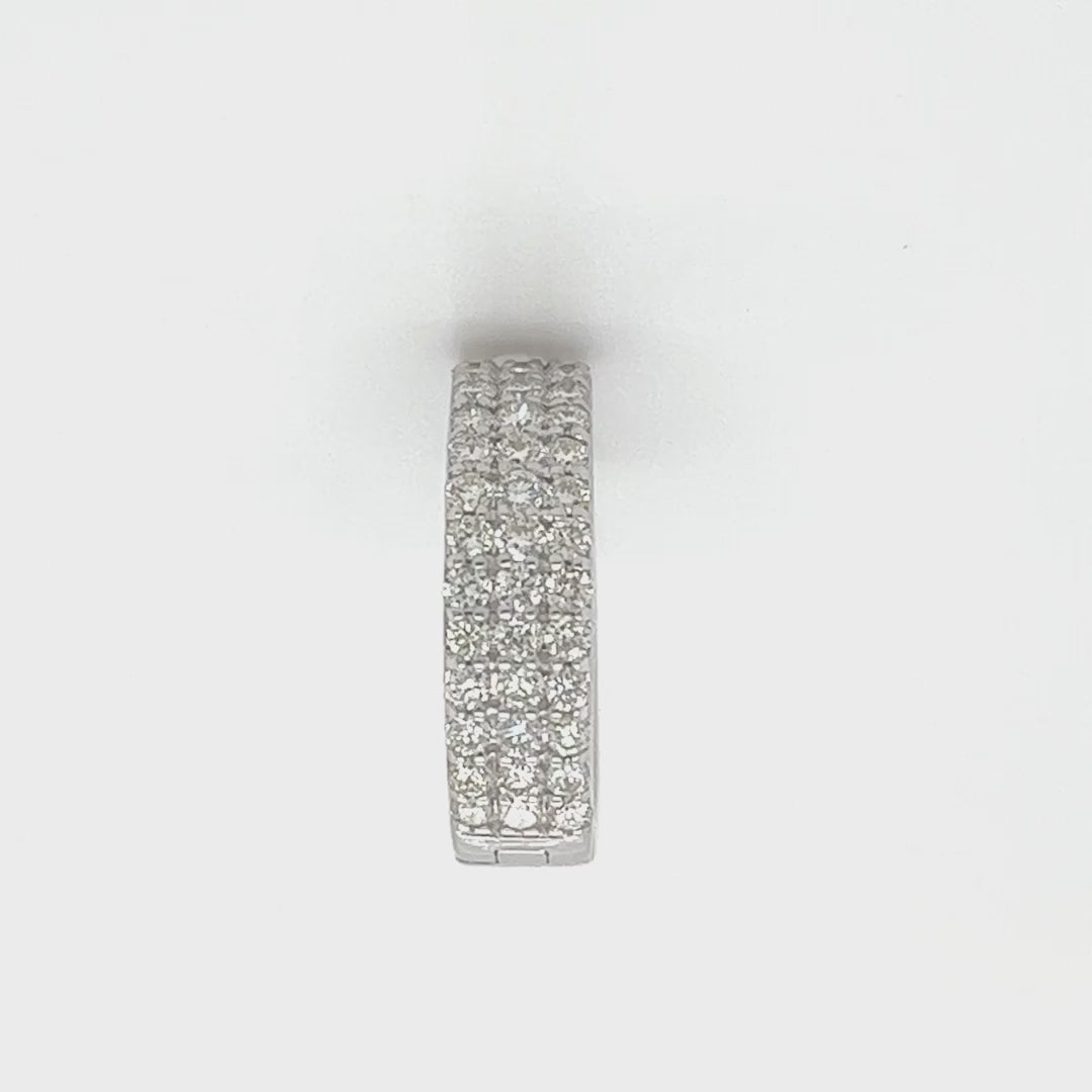 Diamond Hoop Earrings