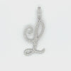 1.15 CT. Diamond Cursive Letter "L" Pendant