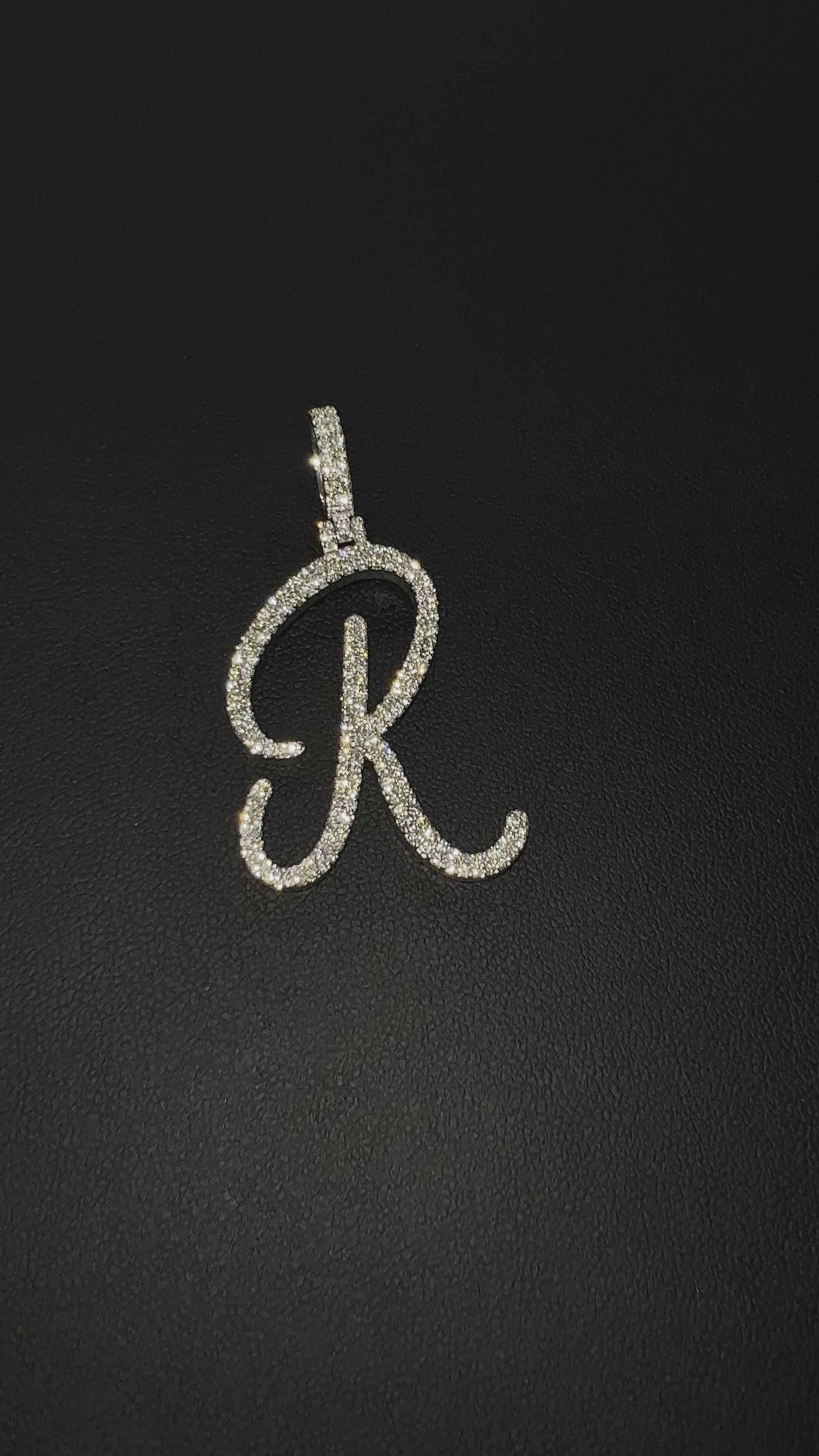 1.45 CT. Diamond Letter "R" Pendant