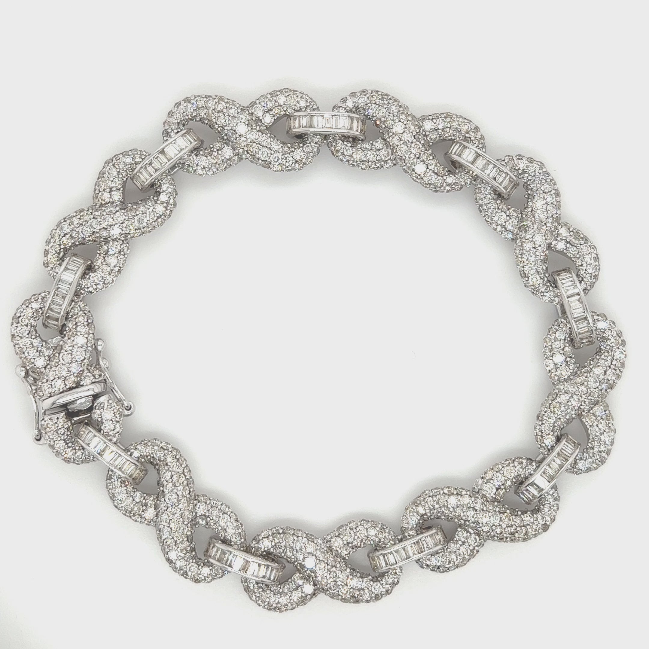 14.06 CT. Diamond Infinity Bracelet