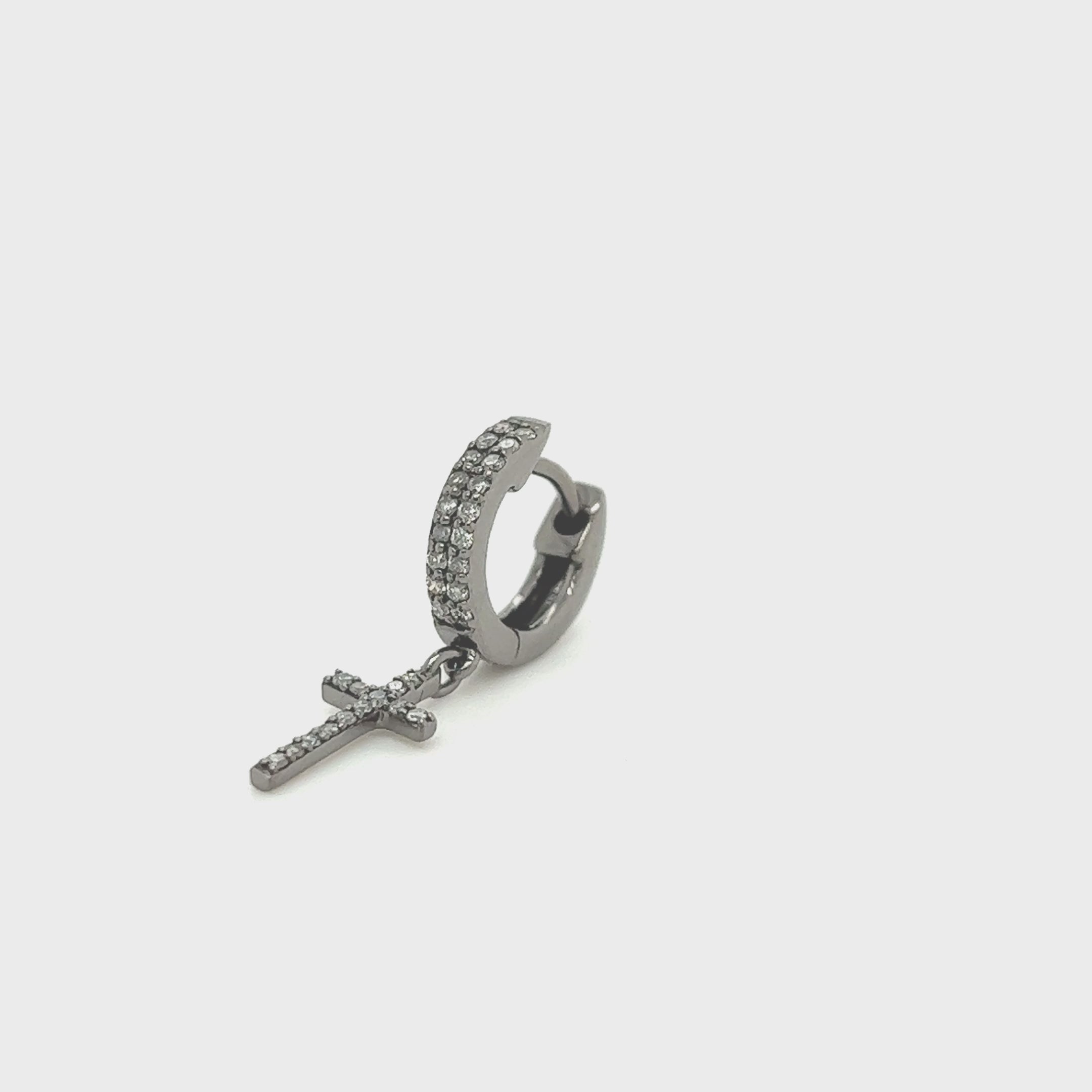 0.65 CT. Black Diamond Earrings