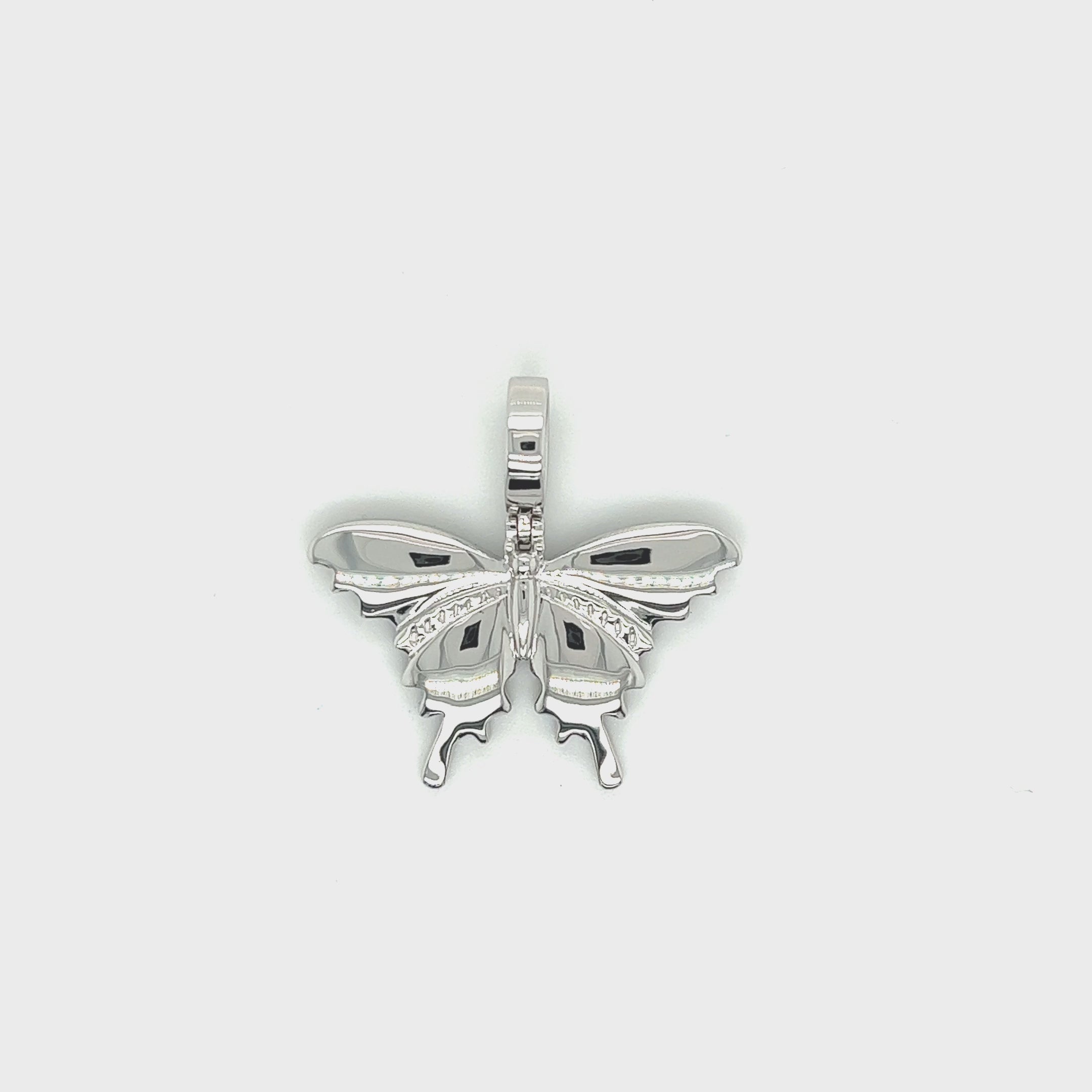 Butterfly Diamond Cut Pendant