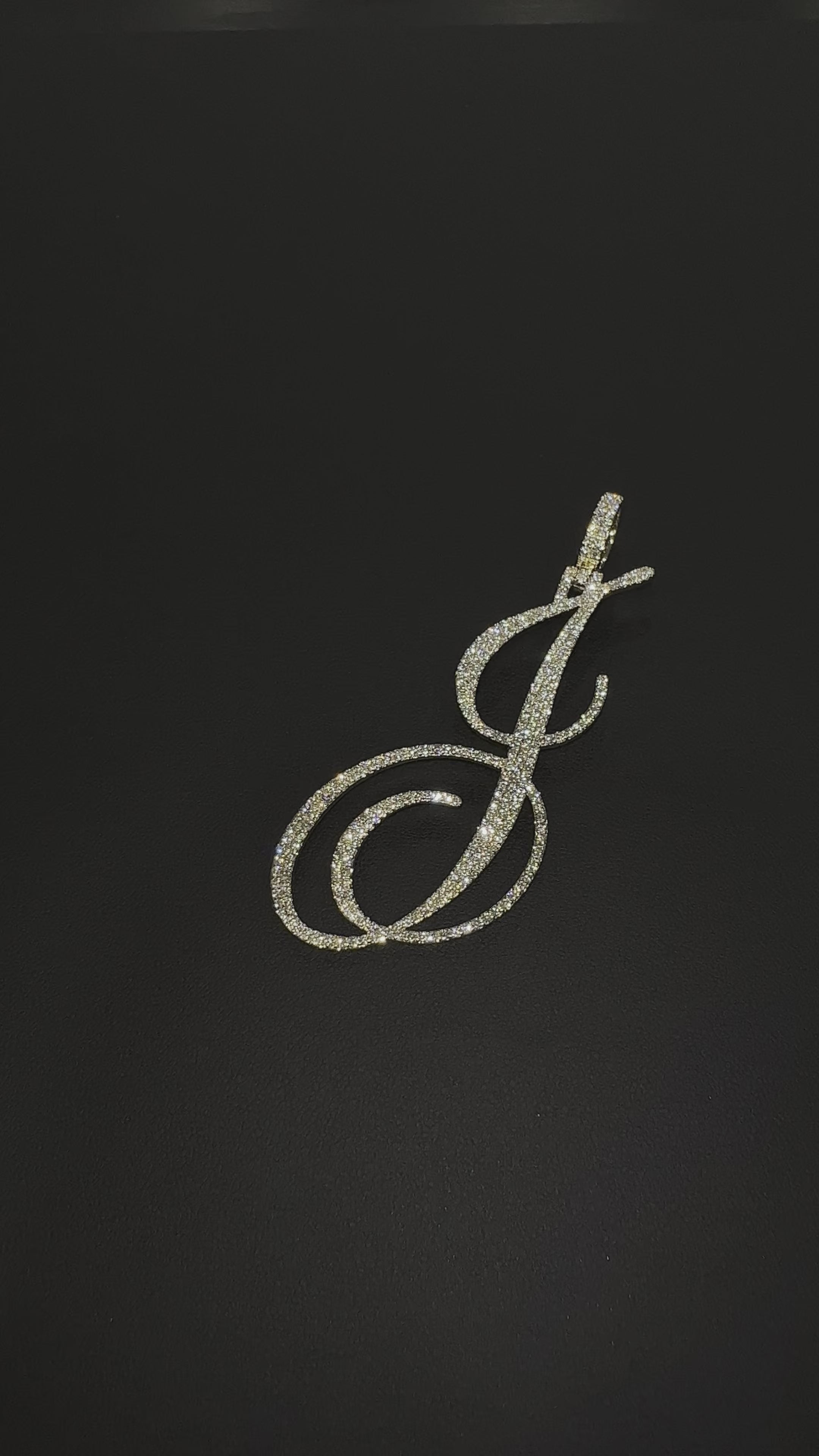 4.50 CT. Diamond Letter "J" Pendant