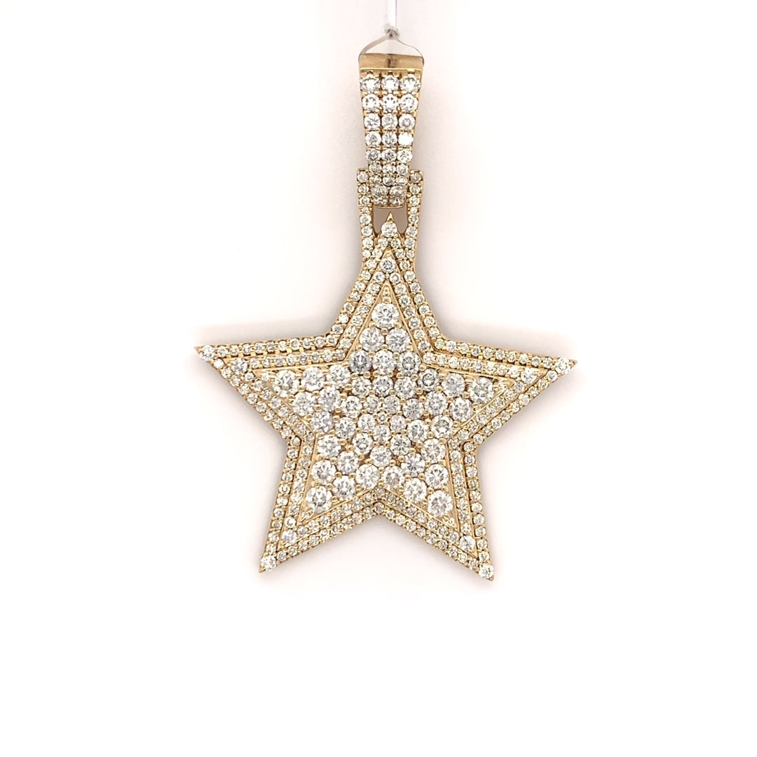 4.60 CT. Diamond Three Layer Star Pendant