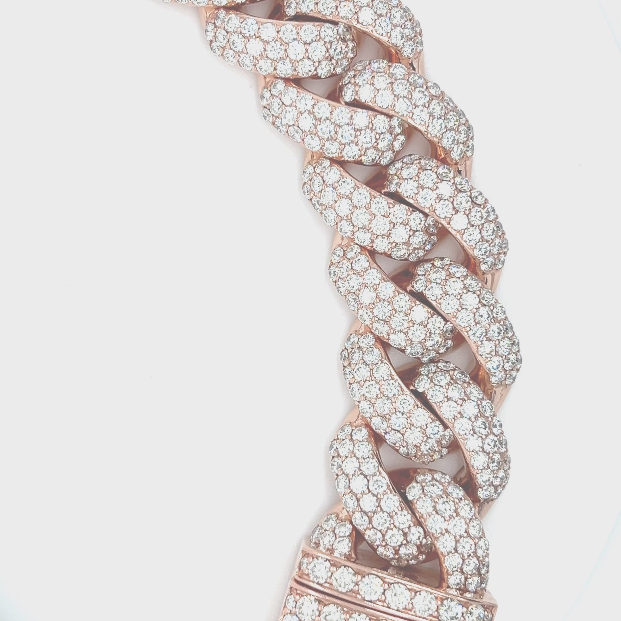 37.45 CT. Diamond Elite Miami Bracelet w/ 10pt. on Lock