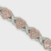 15.62 CT. Heart Infinity Bracelet
