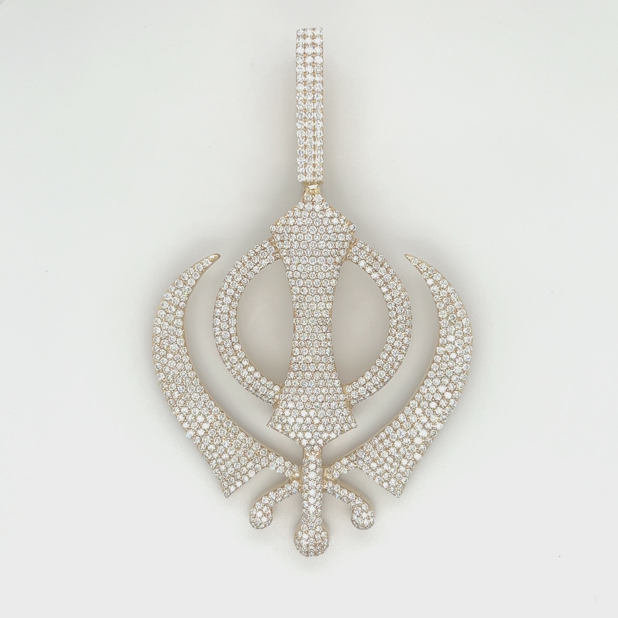 6.75 CT. Diamond Khanda Pendant