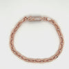 1.52 CT. Gold Link Bracelet w/ Diamond Lock