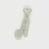 1.95 CT. Letter "A" Diamond Pendant w/ Heart Bail
