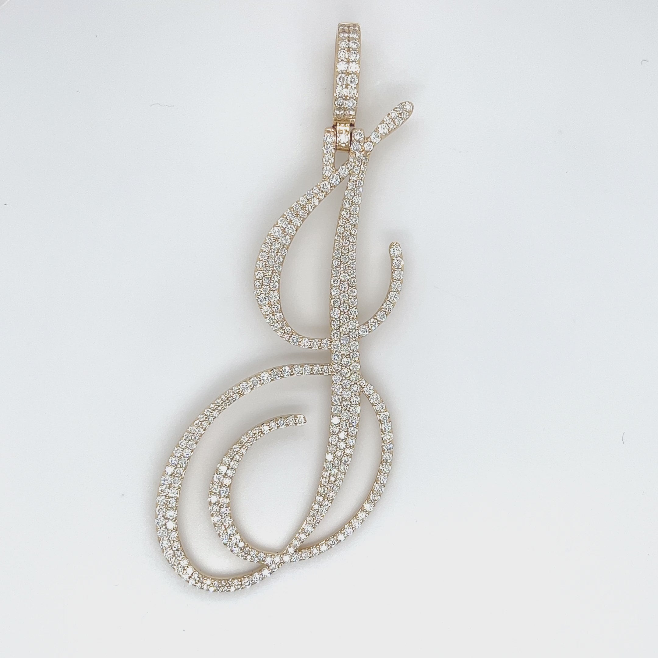 4.50 CT. Diamond Letter "J" Pendant