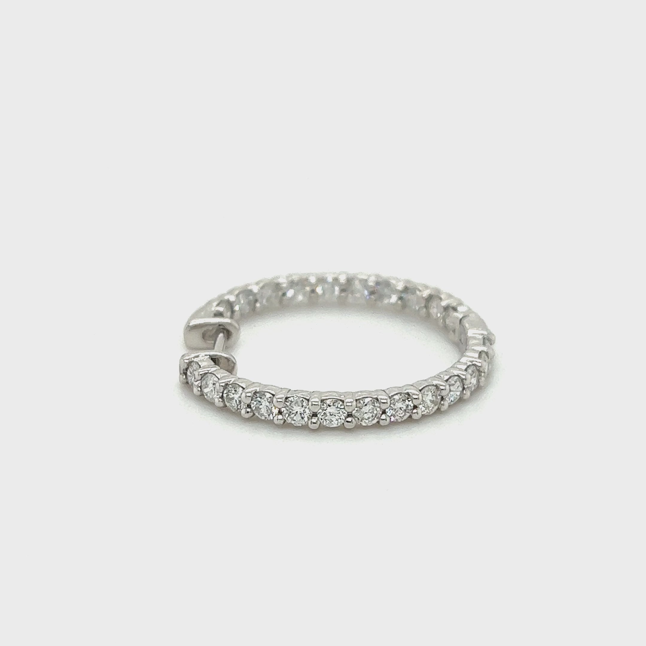 2.25 CT. Diamond Hoops