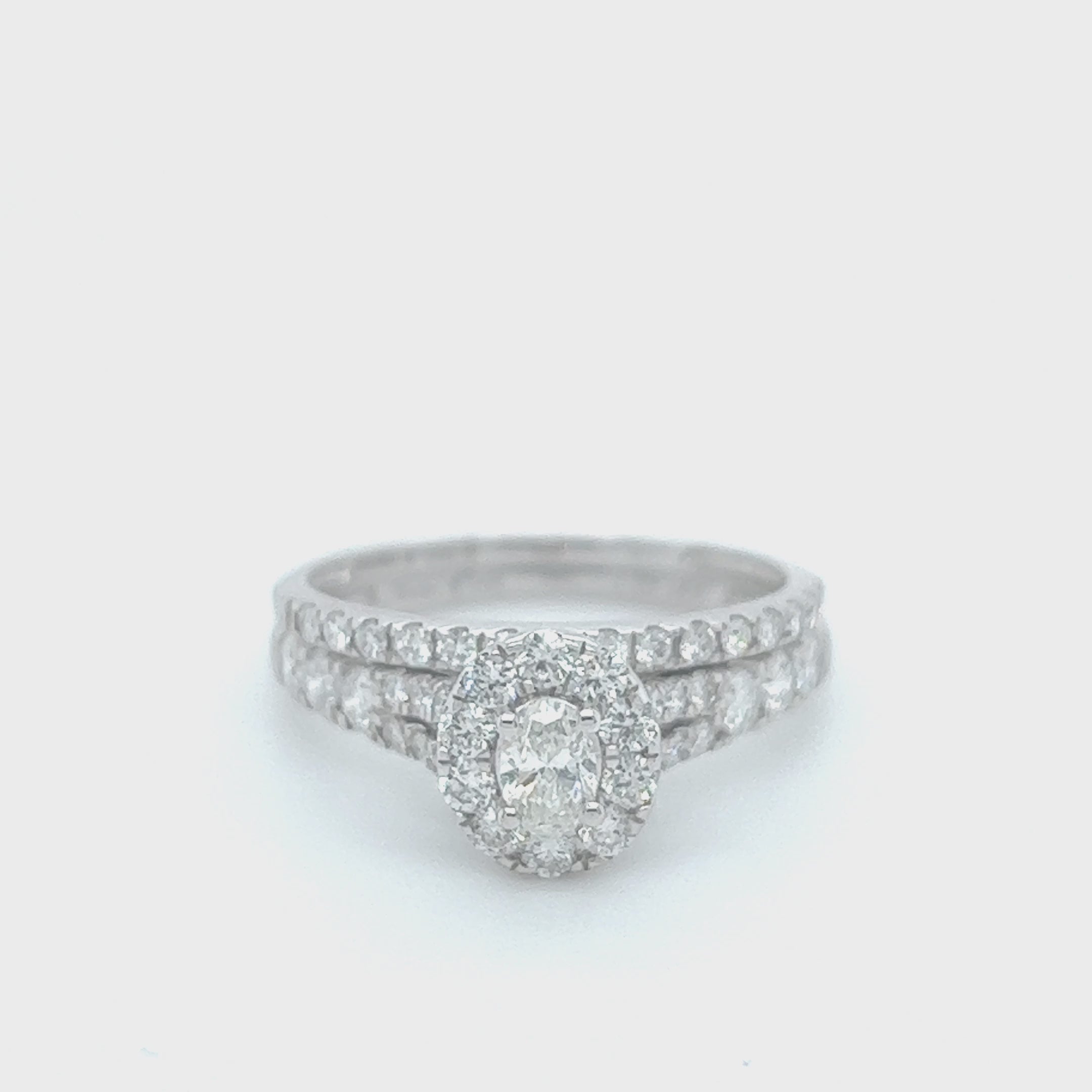 1.00 CT. Diamond Ring Set