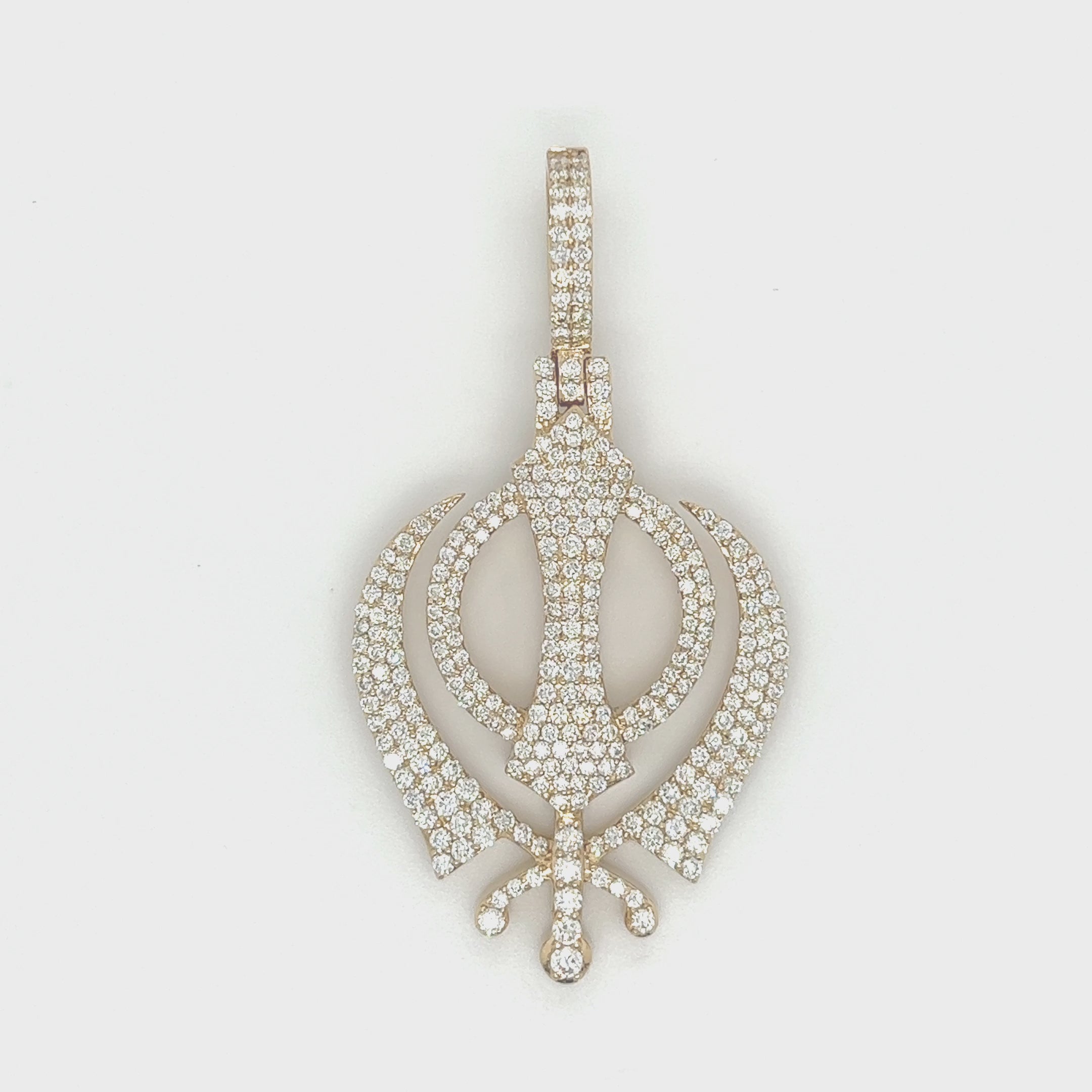 2.65 CT. Diamond Khanda Pendant
