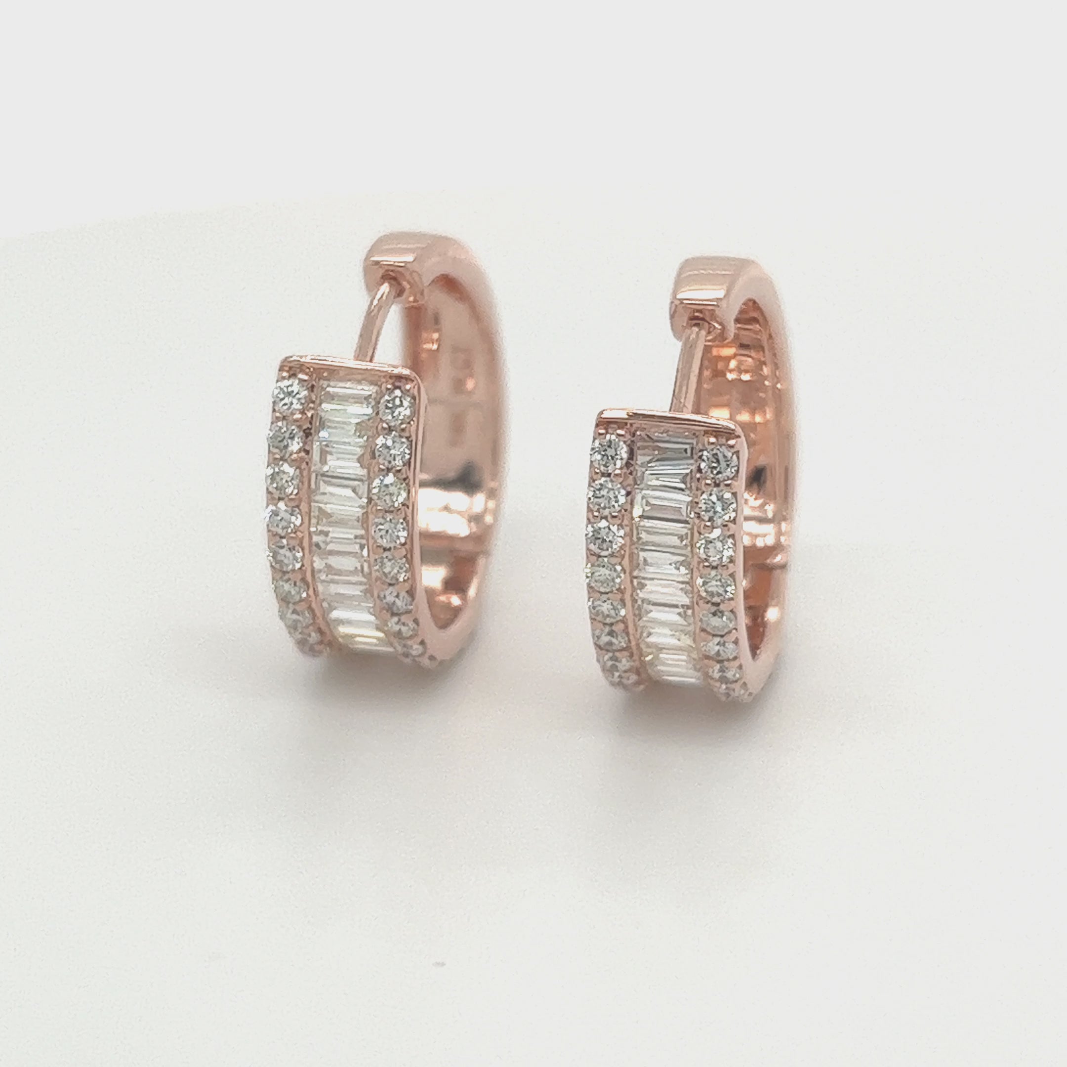 1.85 CT. Baguette Diamond Earrings