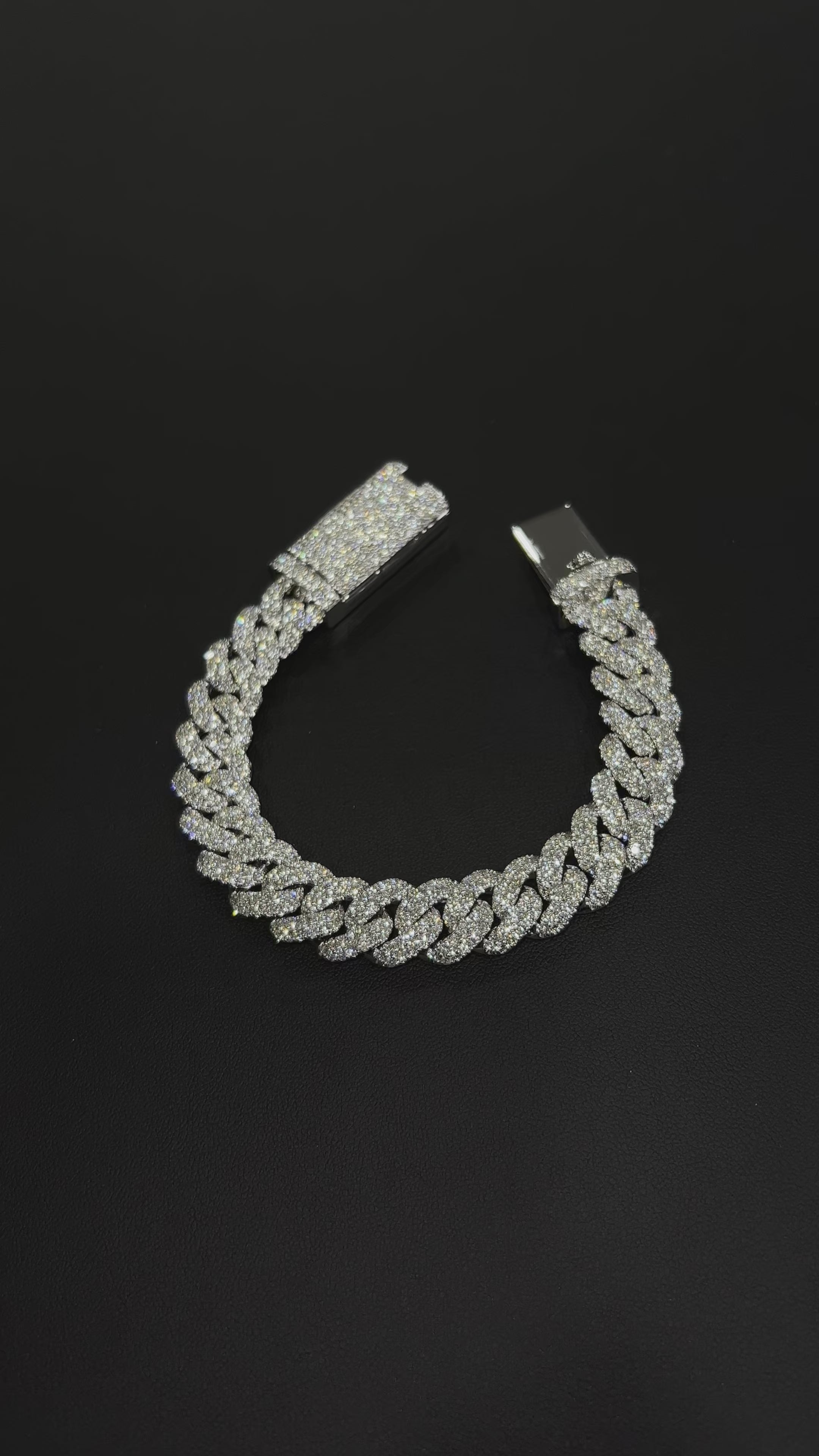 15.50 CT. Diamond Cuban Bracelet