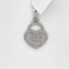 0.60 CT. Diamond Heart Lock Pendant
