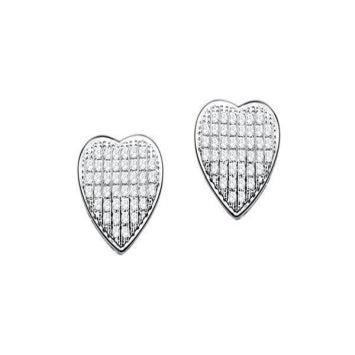 10KT-0.05CTW MPAVE EARRINGS - White Carat - USA & Canada