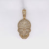5.70 CT. Skull Diamond Pendant 14K