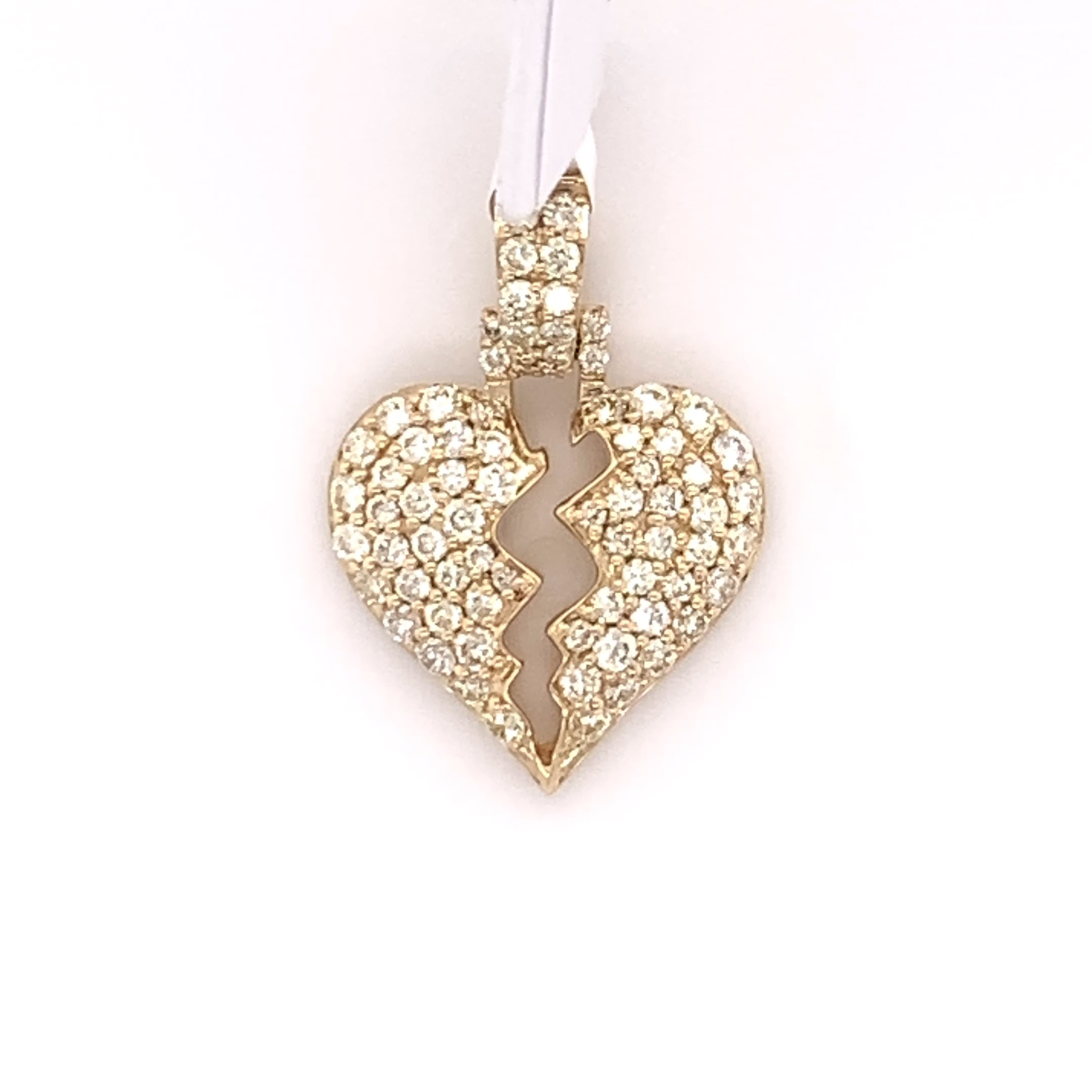 0.75 CT. Diamond Broken Heart Pendant