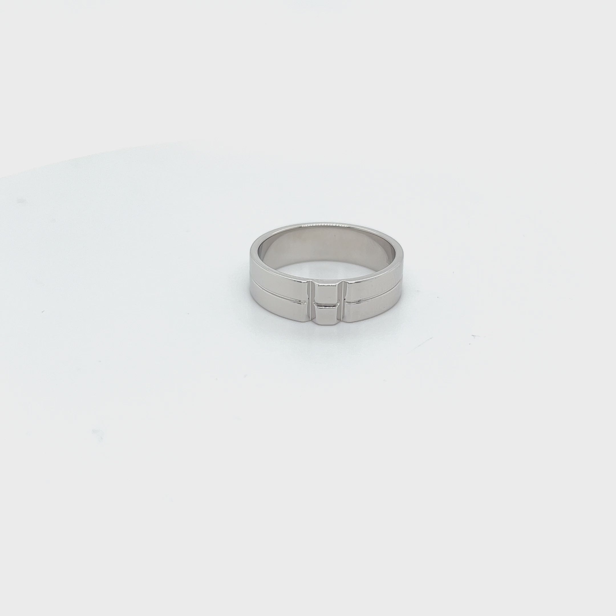 Solid White Gold Ring