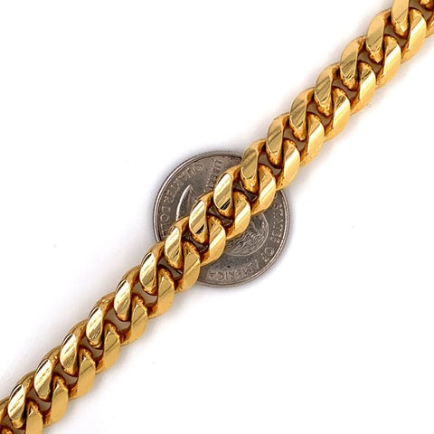 9mm - Elite Miami Cuban in 14K Gold Yellow Gold/White Gold/Rose Gold - White Carat - USA & Canada