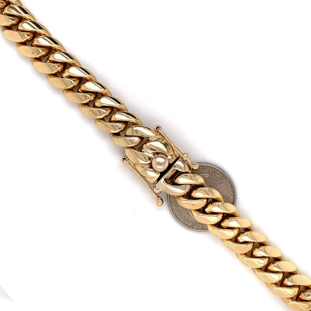 10K Gold Miami Cuban Chain (Regular)- 12mm - White Carat Diamonds 