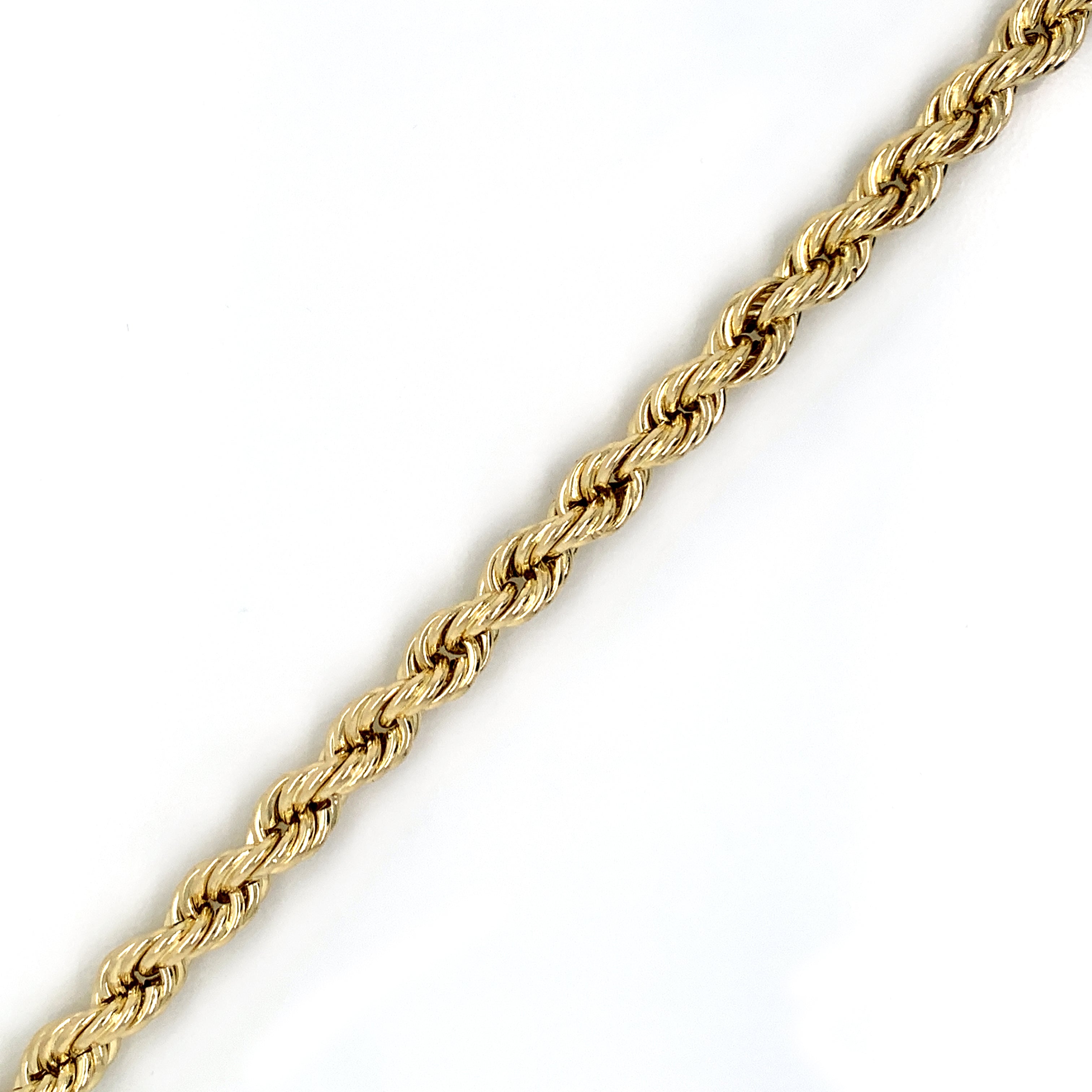 10mm Gold Rope Bracelet 10K - White Carat - USA & Canada