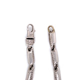 6mm White Gold Semi-Solid Bullet Bracelet 10K - White Carat - USA & Canada
