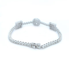 Shaped Tennis Bracelet - White Carat - USA & Canada