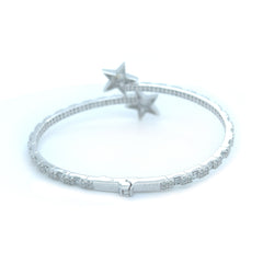 2.5 CT. Star Bangle Diamond Bracelet 14K - White Carat - USA & Canada