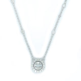 Diamond Ladies Necklace Pendant 14k - White Carat - USA & Canada