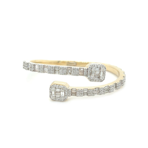 4.5 CT. Bangle Baguette Bracelet - White Carat - USA & Canada