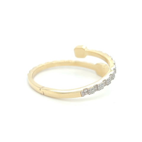 4.5 CT. Bangle Baguette Bracelet - White Carat - USA & Canada