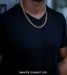 9mm - Elite Miami Cuban in 14K White Gold - White Carat - USA & Canada