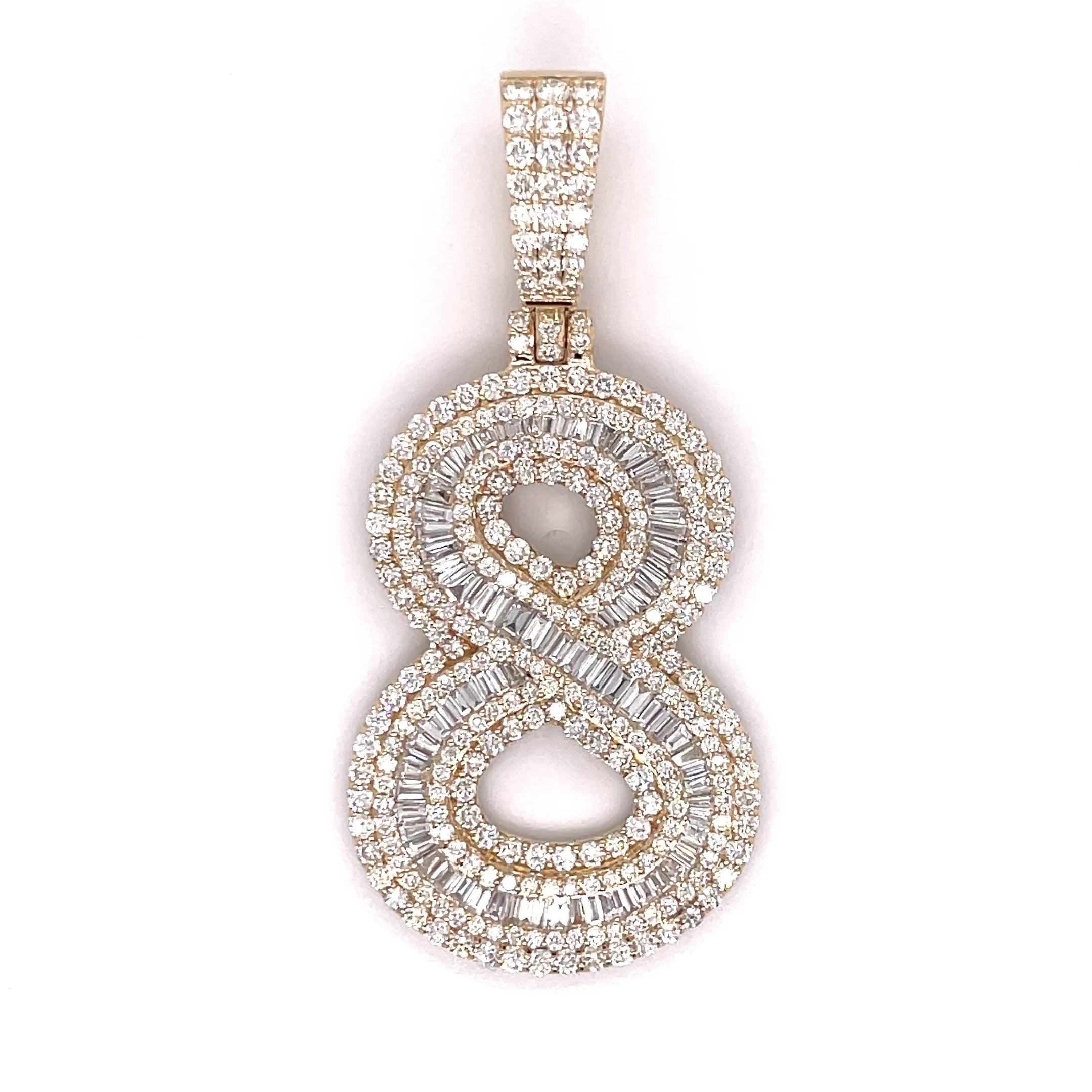 5.00 CT Diamond Number "8" Pendant