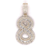 5.00 CT Diamond Number "8" Pendant