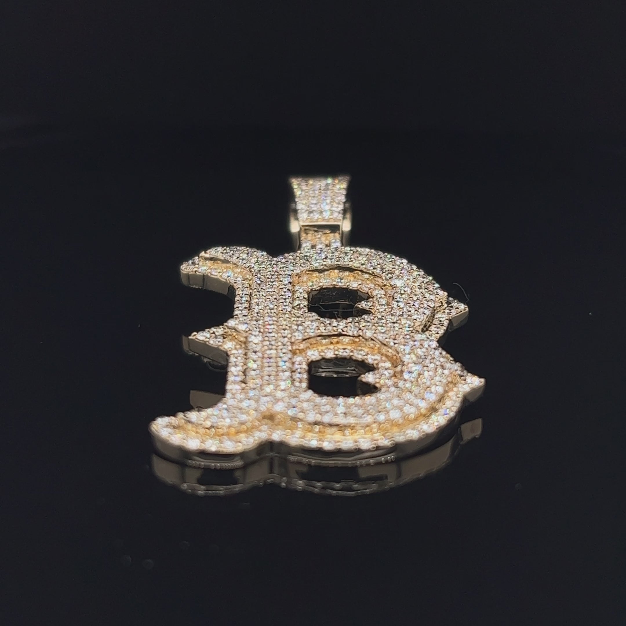 5.50 CT Diamond Letter "B" Pendant