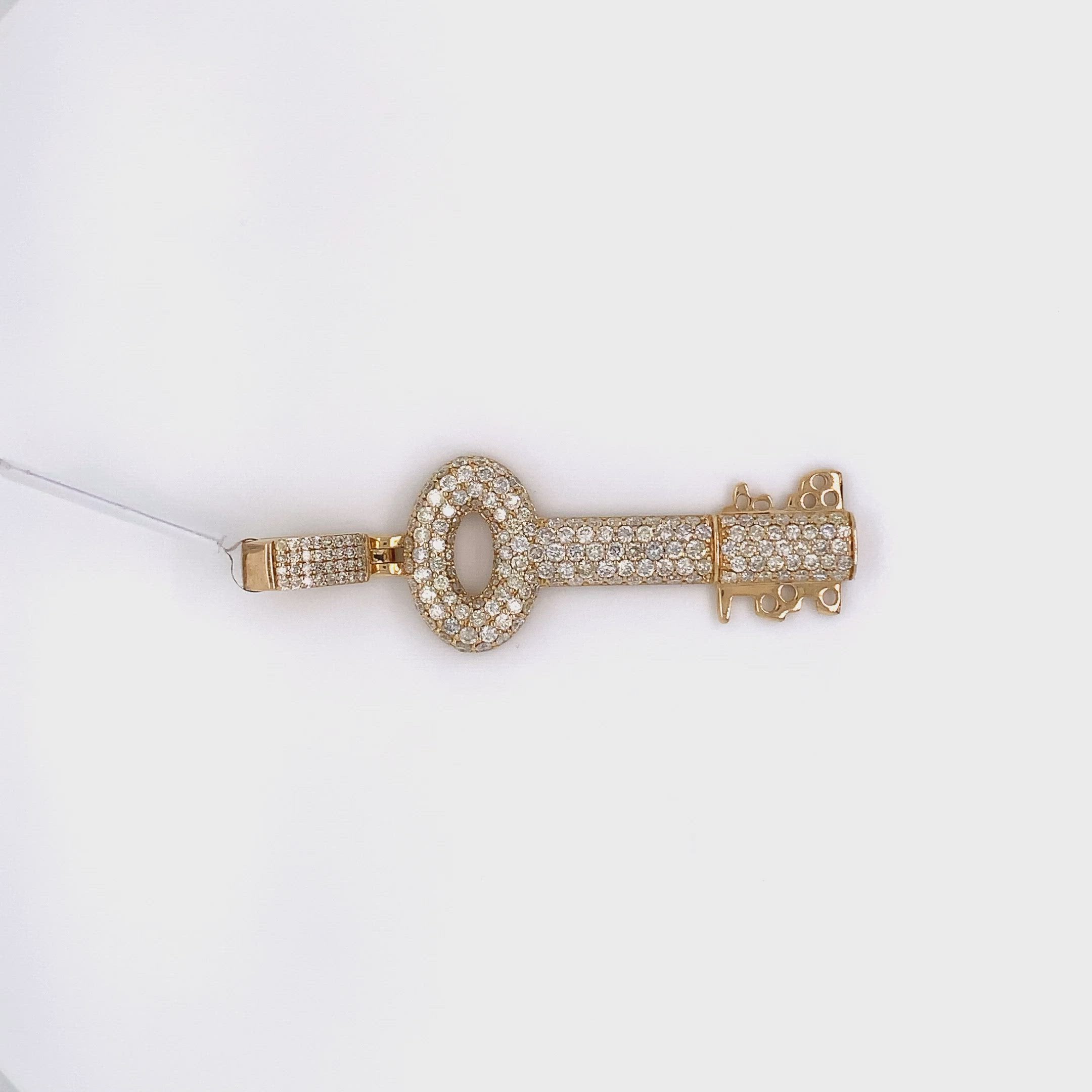 3.00 CT. Diamond Key Pendant
