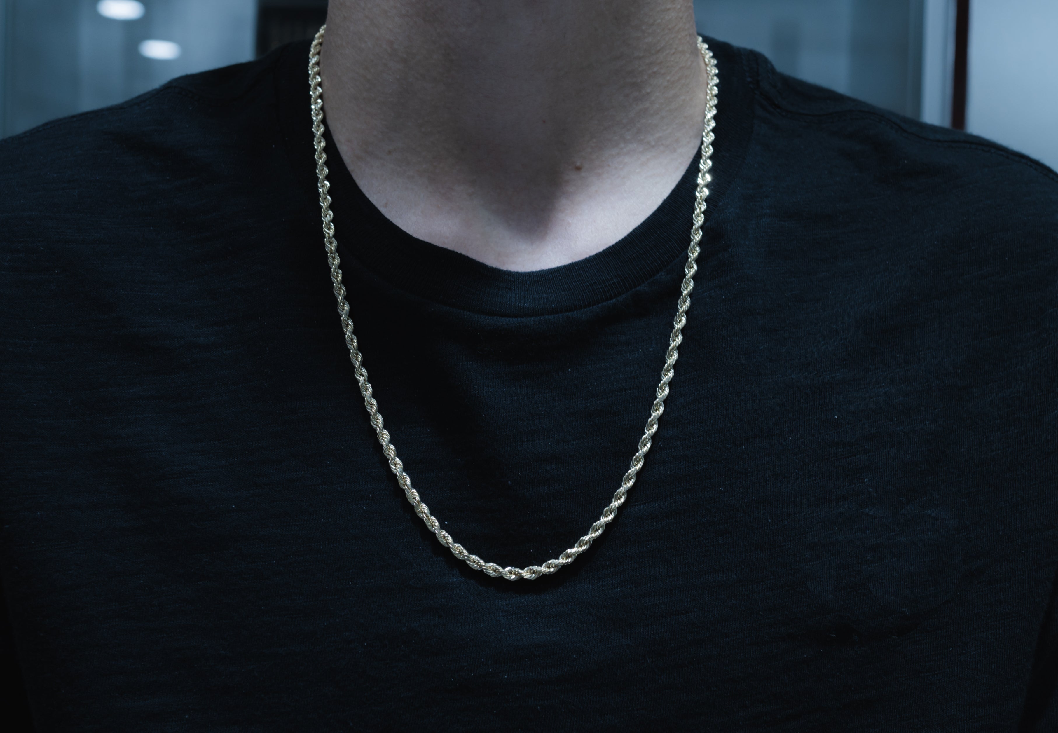 Regular Gold Chain Gold Rope Chain 14K (Regular) - 4mm – White Carat - USA