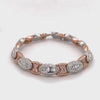 9.05 CT. Diamond Bracelet in Rose and White Gold - 10.00mm