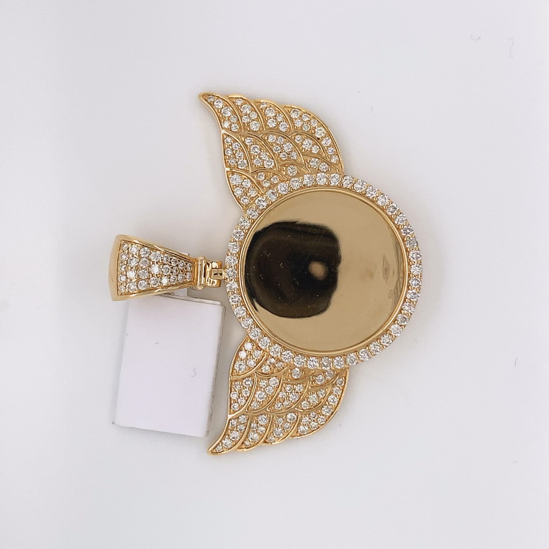 2.27 CT. Diamond Angel Photo Pendant