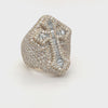 8.00 CT. Diamond Ring Cross in Gold