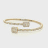 Baguette Bangle Diamond Ladies Bracelet