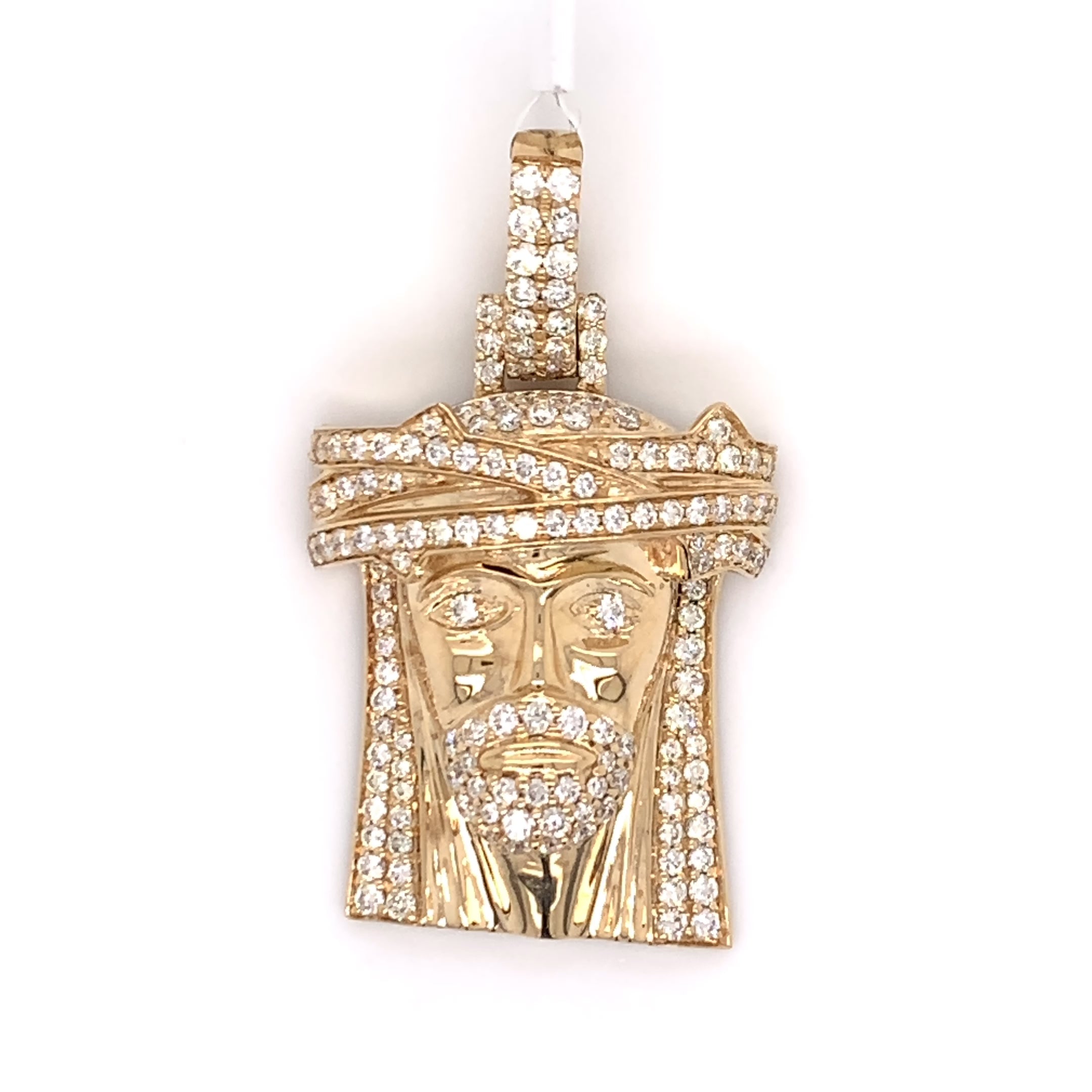 1.80 CT. Diamond Jesus Pendant