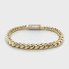 3.25 CT. Gold Franco Bracelet w/ Diamond Lock