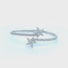 2.50 CT. Star Bangle Diamond Bracelet