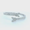 Butterfly Bangle Baguette Diamond Bracelet