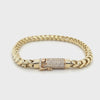 3.25 CT. Gold Franco Bracelet w/ Diamond Lock