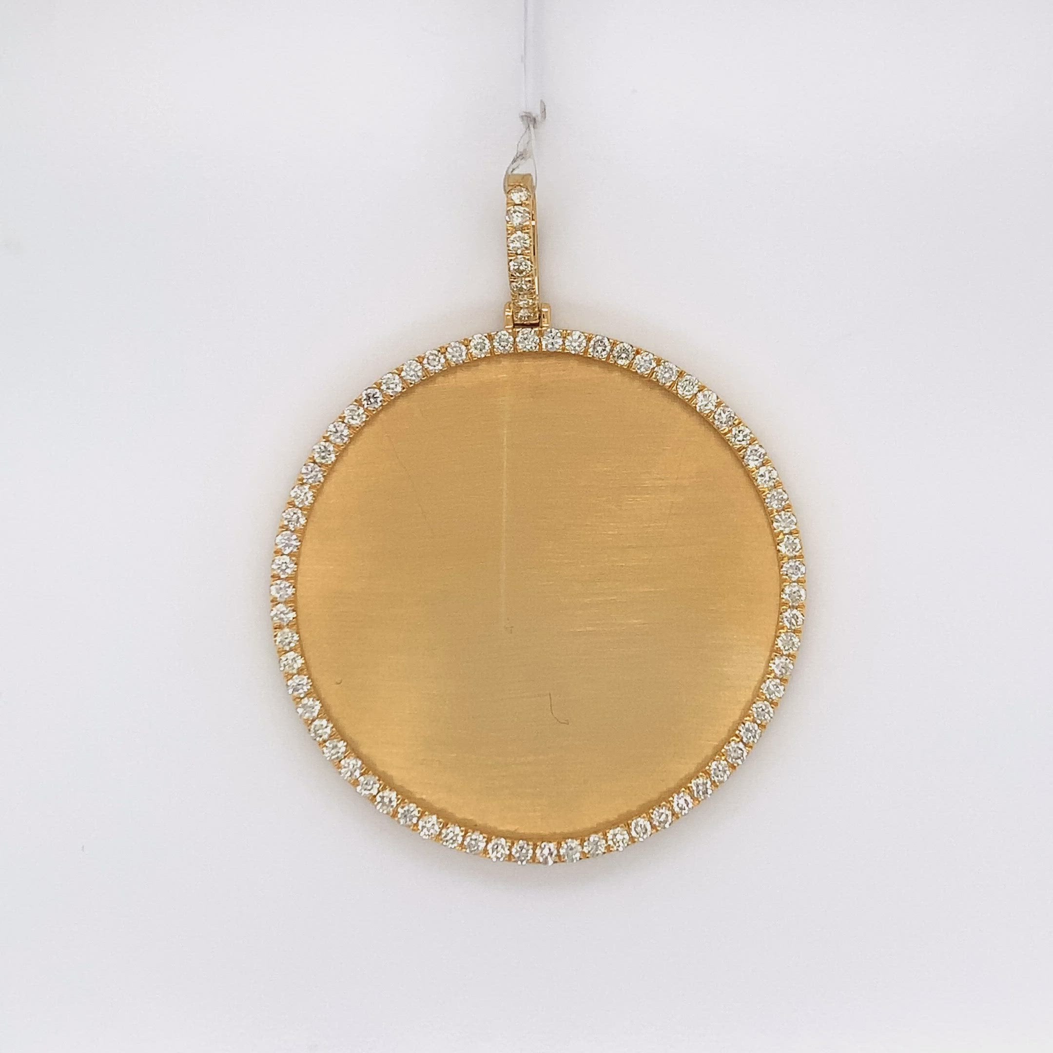 1.55 CT. Diamond Photo Pendant